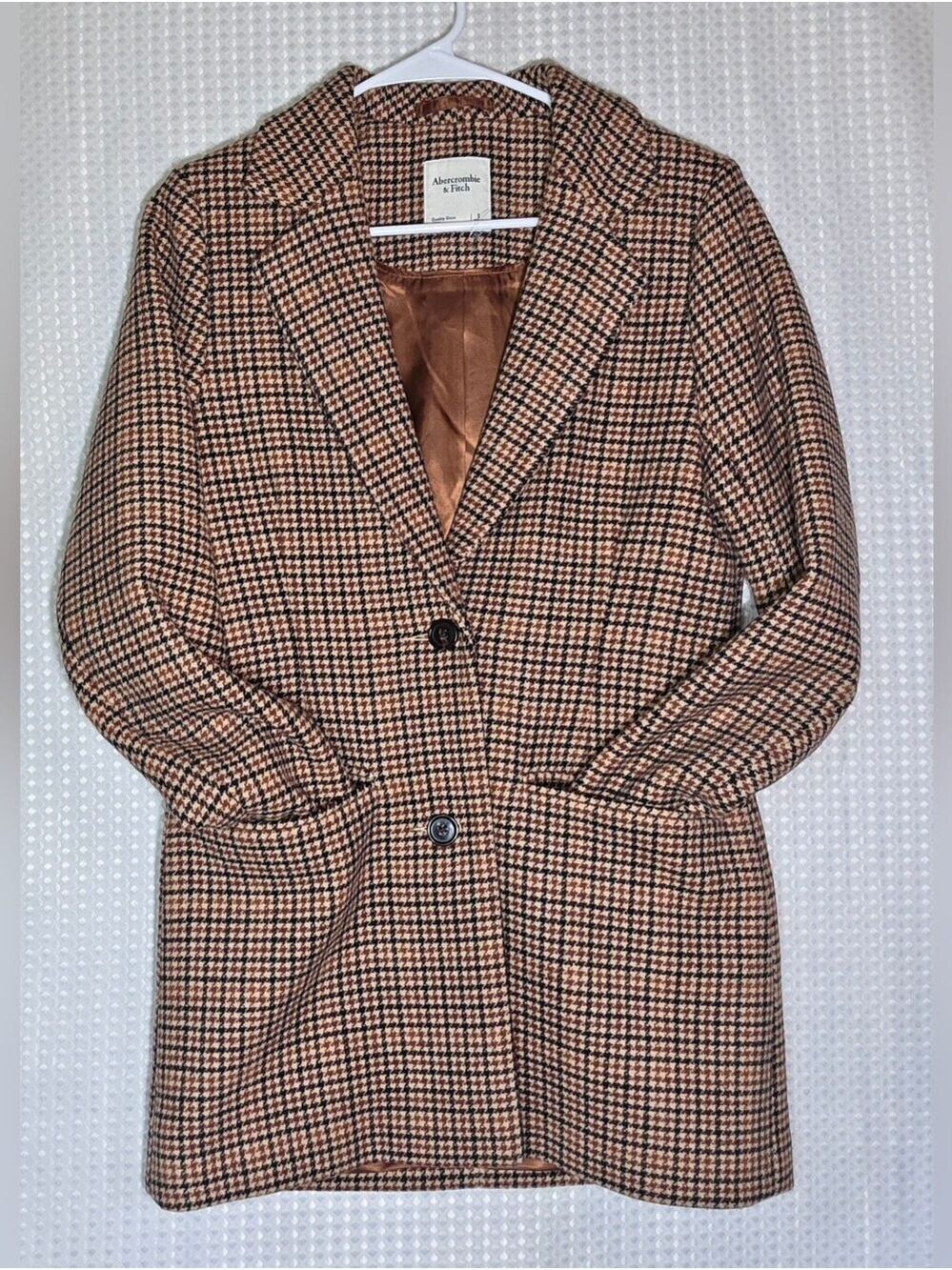 Abercrombie & Fitch Plaid Blazer Old Money Academia Office Chic Jacket Small - Picture 2 of 12